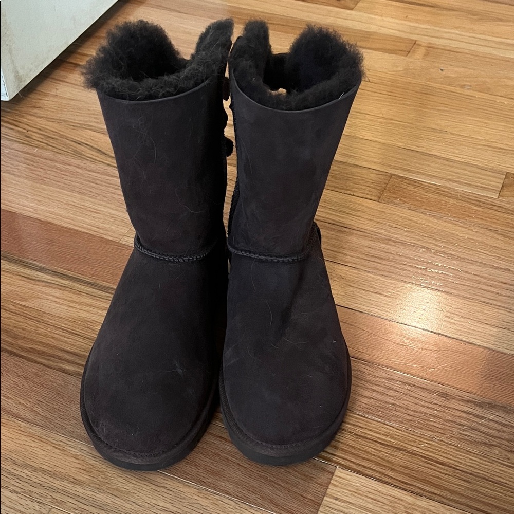 UGG Women's Dark Brown Shearling Boots